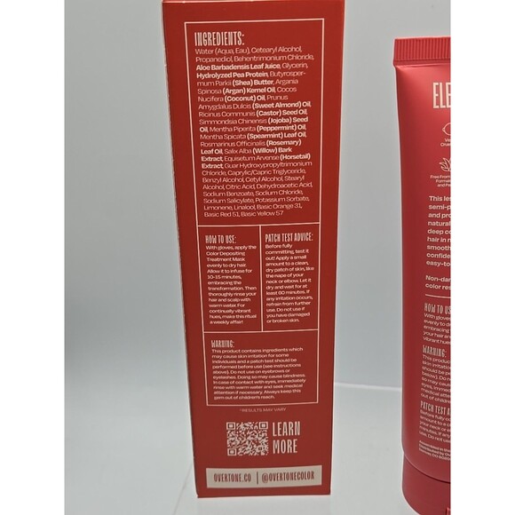 Overtone Color Depositing Treatment Mask - Golden Rose 4.5 Oz.  For Brown Hair - Picture 5 of 9